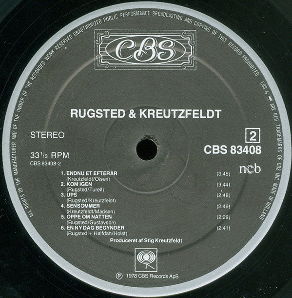 Rugsted/Kreutzfeldt : Rugsted Kreutzfeldt (LP, Album)