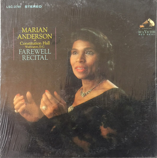 Marian Anderson : Marian Anderson At Constitution Hall Washington D.C. Farewell Recital (LP, Album)