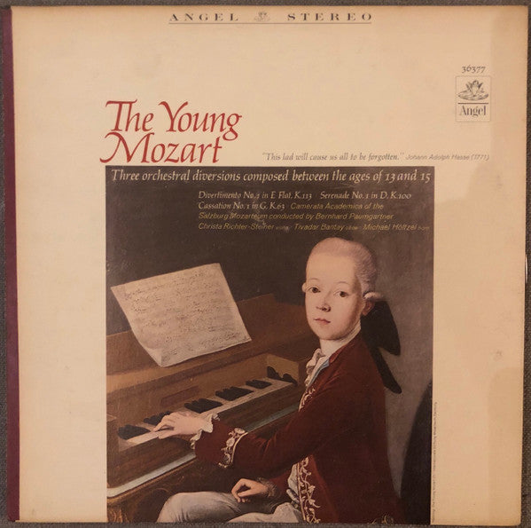 Wolfgang Amadeus Mozart, Bernhard Paumgartner : The Young Mozart  (LP, Album)