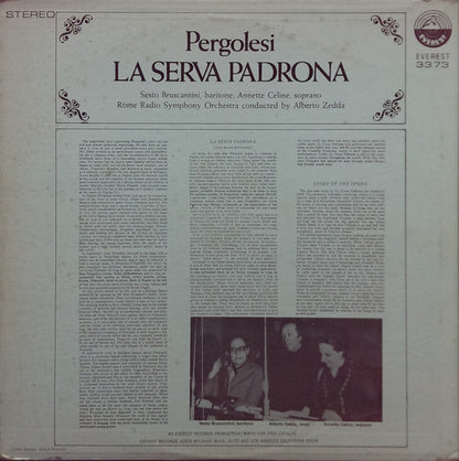 Giovanni Battista Pergolesi : La Serva Padrona (LP, Album)