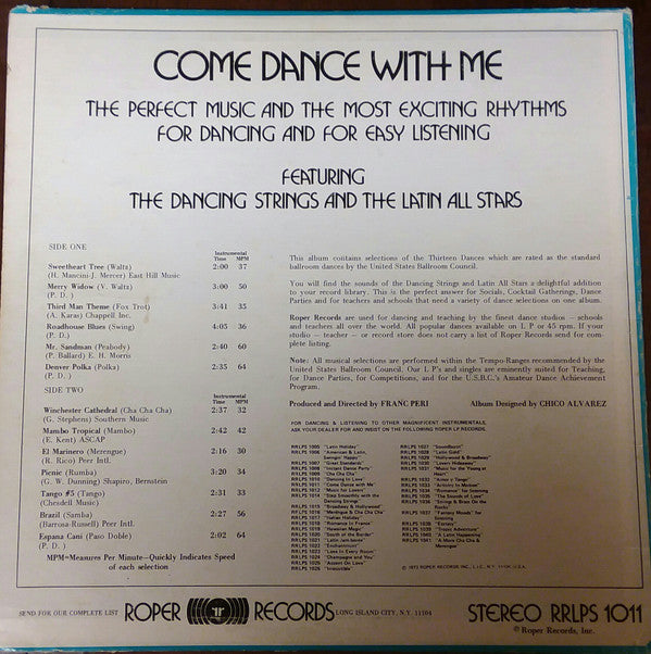 The Dancing Strings, The Latin All Stars : Come Dance With Me  (LP)