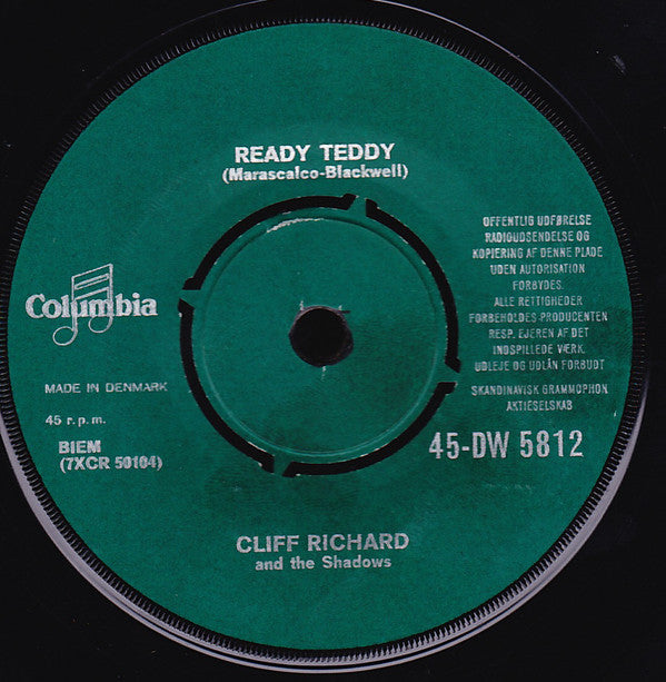 Cliff Richard : Ready Teddy (7", Single)