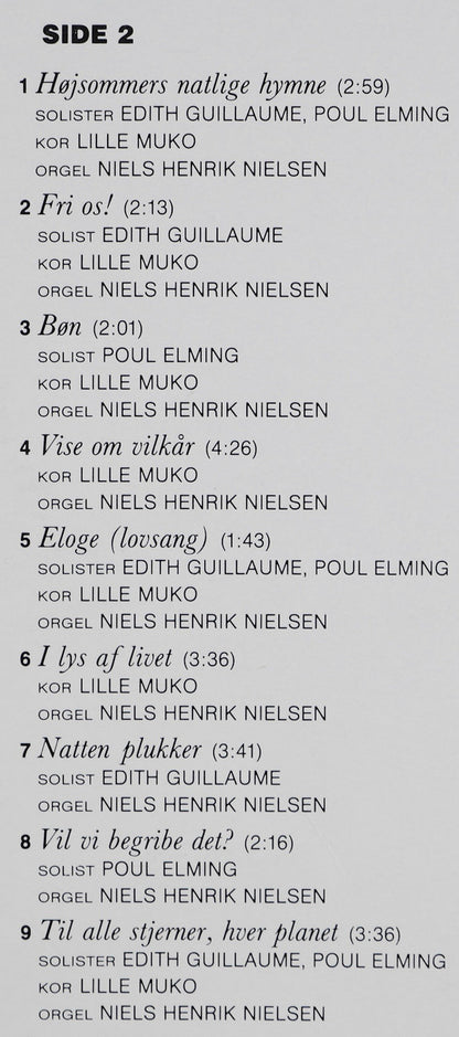 Jørgen Gustava Brandt, Ole Schmidt, Edith Guillaume, Poul Elming, Niels Henrik Nielsen, Universitetskoret Lille MUKO : Giv Dagen Dit Lys (LP, Album)