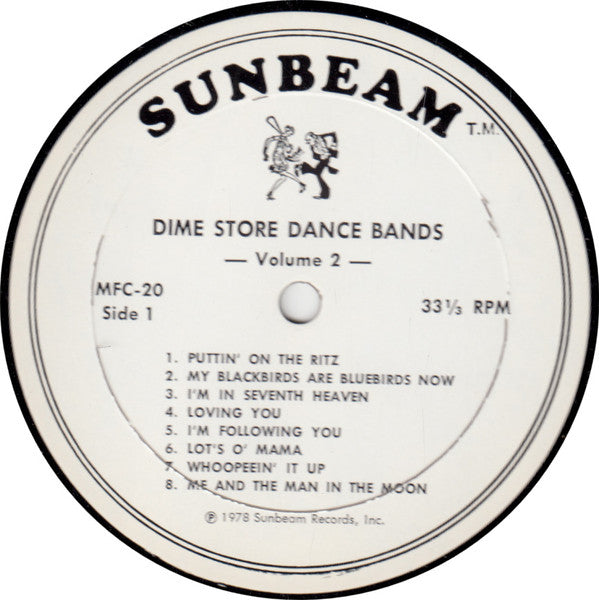 Various : Dime Store Dance Bands 1927-31 Volume 2  (LP, Comp)