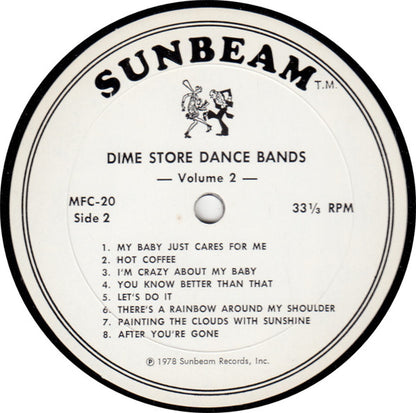 Various : Dime Store Dance Bands 1927-31 Volume 2  (LP, Comp)