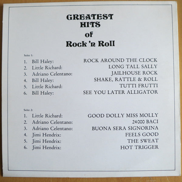 Various : Greatest Hits Of Rock 'N Roll (LP, Comp)