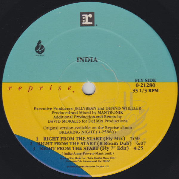 India : Right From The Start (12", Maxi)