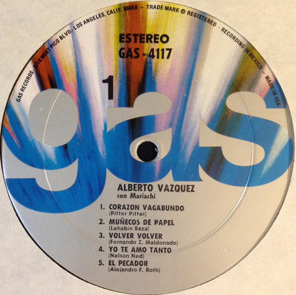 Alberto Vázquez : Con Mariachi (LP)