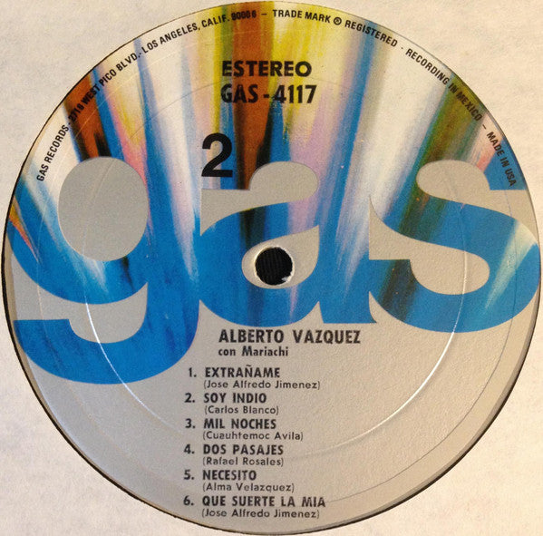 Alberto Vázquez : Con Mariachi (LP)