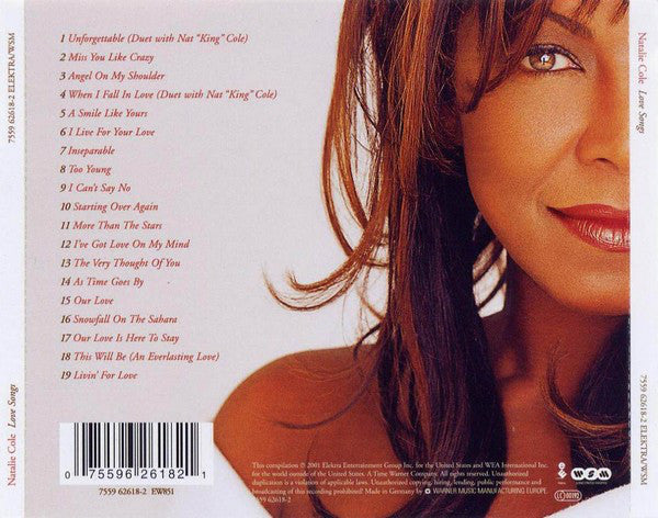 Natalie Cole : Love Songs (CD, Comp)