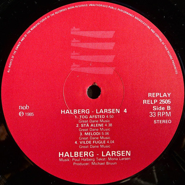 Halberg-Larsen : Halberg-Larsen 4 (LP, Album)