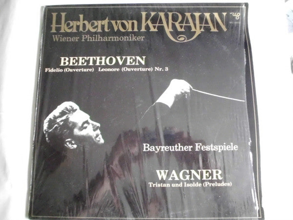 Ludwig van Beethoven, Richard Wagner, Herbert von Karajan, Ludwig van Beethoven, Wiener Philharmoniker : Tristan Und Isolde / Fidelio, Leonore,  (LP, Comp)