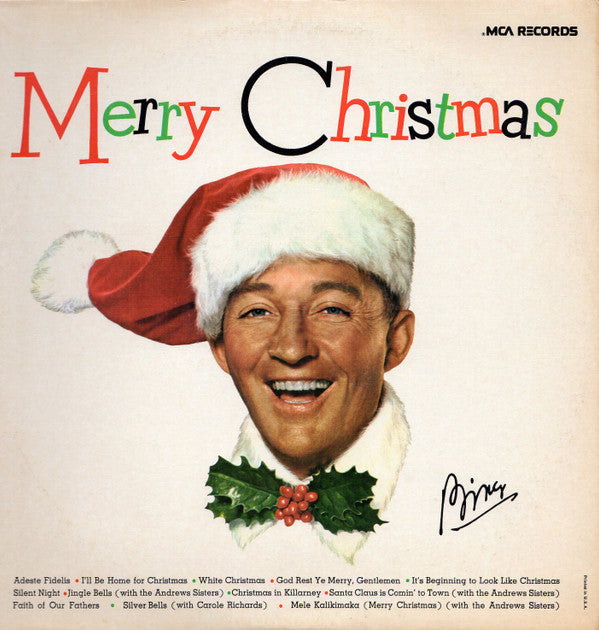 Bing Crosby : Merry Christmas (LP, Album, RE, Glo)