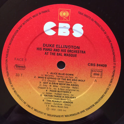 Duke Ellington : Duke Ellington His Piano And His Orchestra At The Bal Masque (LP, Album, RE)