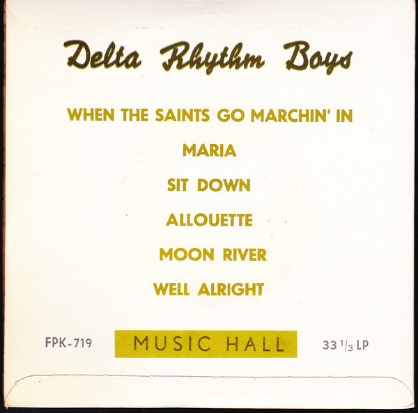 The Delta Rhythm Boys : The Delta Rhythm Boys (7")