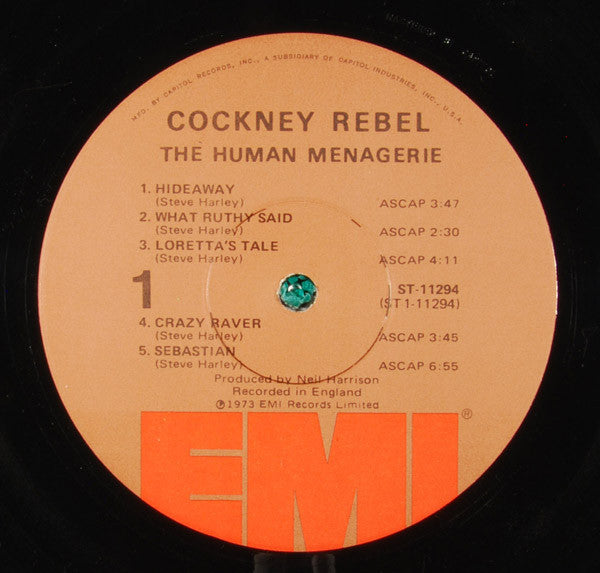 Cockney Rebel : The Human Menagerie (LP, Album, Win)