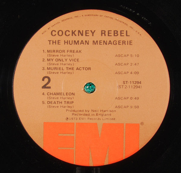 Cockney Rebel : The Human Menagerie (LP, Album, Win)