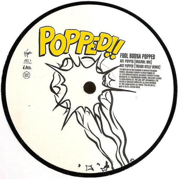 Fool Boona : Popped (12", Single)