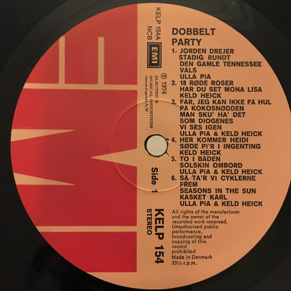 Ulla Pia & Keld Heick : Dobbelt Party - 28 Party Hits (LP, Album)