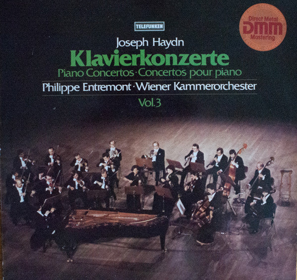 Joseph Haydn, Philippe Entremont, Wiener Kammerorchester : Klavierkonzerte - Piano Concertos - Concertos pour piano Vol. 3 (LP, RE, DMM)