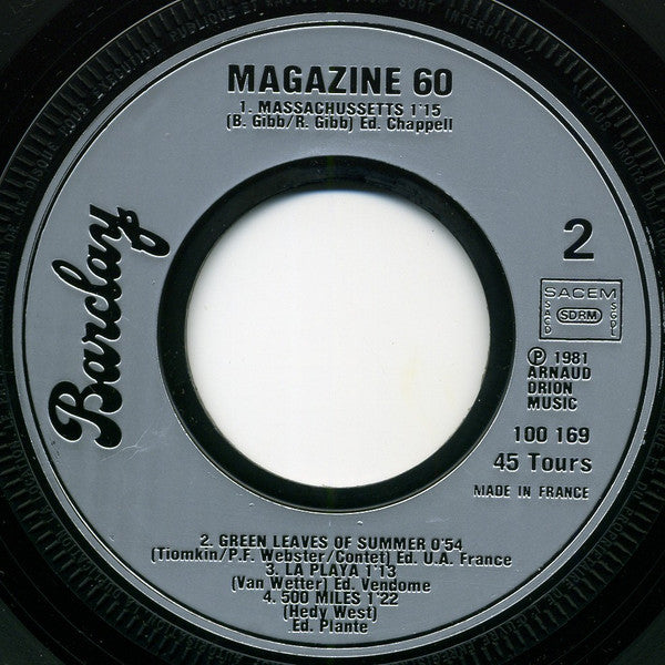 Magazine 60 : 60's Slows (7", Mixed)