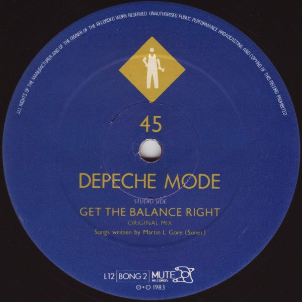 Depeche Mode : Get The Balance Right And Live Tracks (12", Single, Ltd, Num)