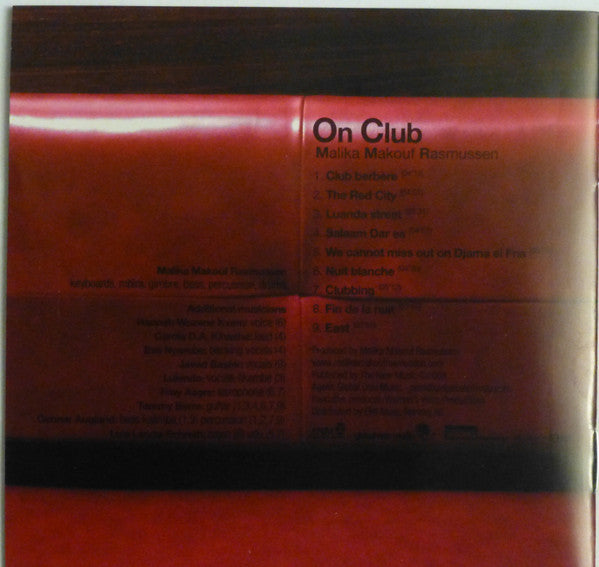 Malika Makouf Rasmussen : On Club (CD, Album)