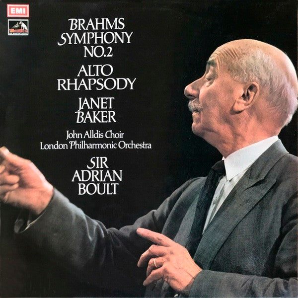 Johannes Brahms, Janet Baker And John Alldis Choir With The London Philharmonic Orchestra, Sir Adrian Boult : Symphony No.2 / Alto Rhapsody (LP, RP)