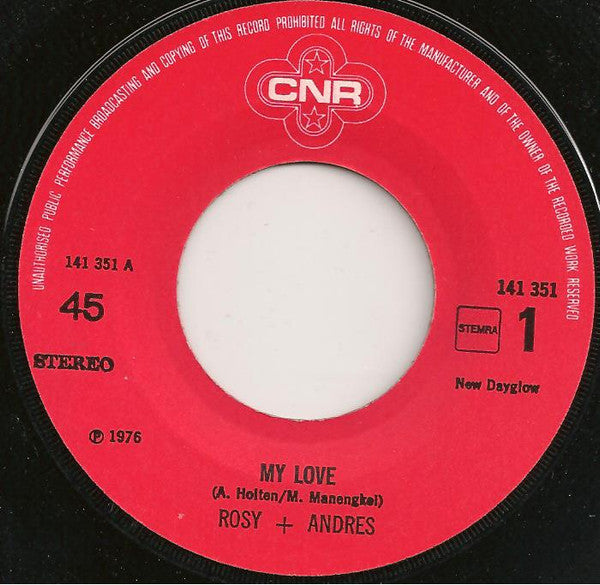 Rosy & Andres : My Love (7", Single)