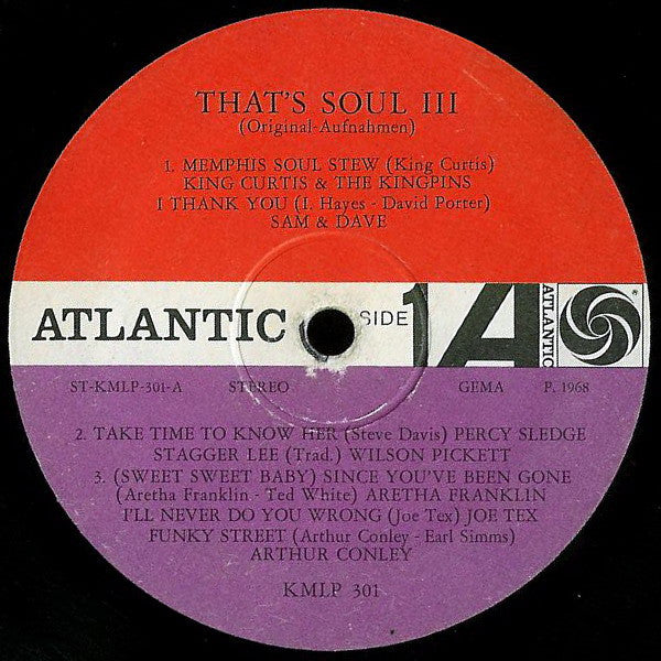 Various : That's Soul 3 (LP, Comp, Plu)