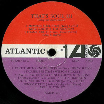 Various : That's Soul 3 (LP, Comp, Plu)