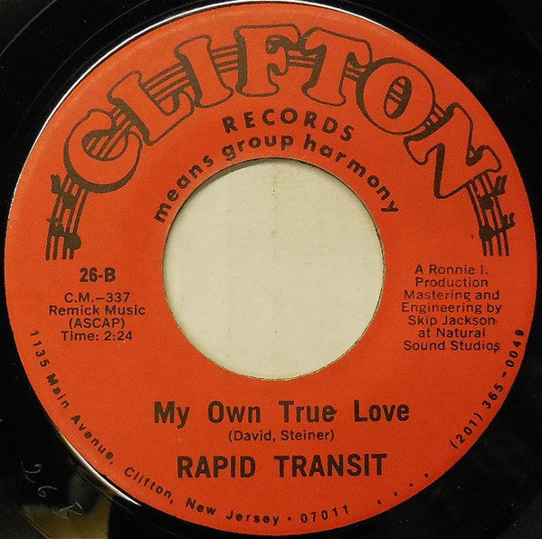 Rapid Transit (3) : Living Just For You (7", Single)