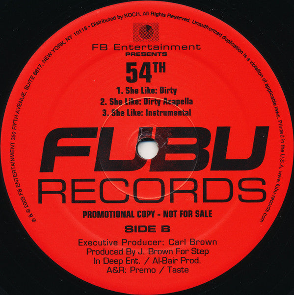 54th Platoon : She Like (12", Promo)