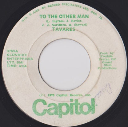 Tavares : To The Other Man (7", Single)