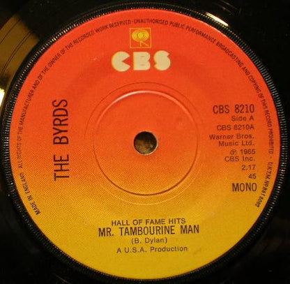 The Byrds : Mr Tambourine Man / Turn Turn Turn (7", Single, RE)