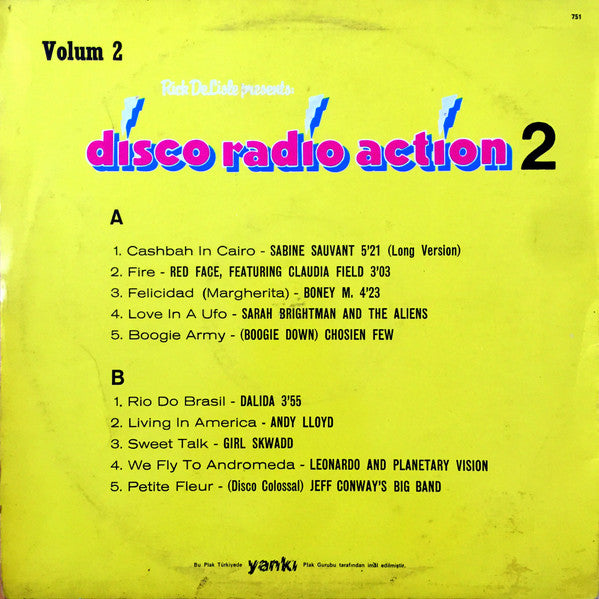 Various : Rick DeLisle Presents: Disco Radio Action 2 (LP, Comp)