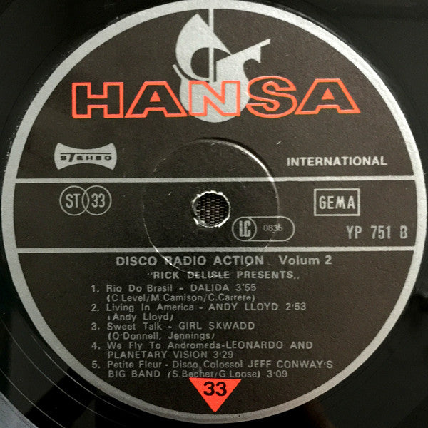 Various : Rick DeLisle Presents: Disco Radio Action 2 (LP, Comp)