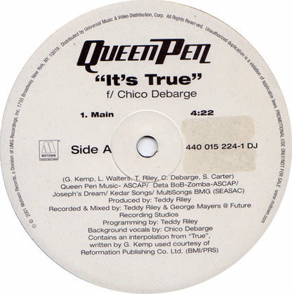 Queen Pen : It's True (12", Promo)