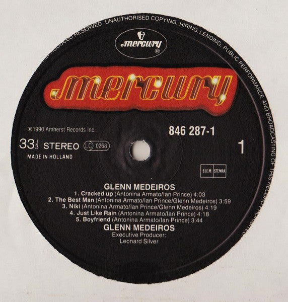 Glenn Medeiros : Glenn Medeiros (LP, Album)