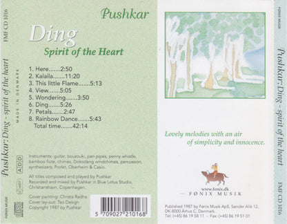 Pushkar : Ding  Spirit Of The Heart (CD, Album, RE)