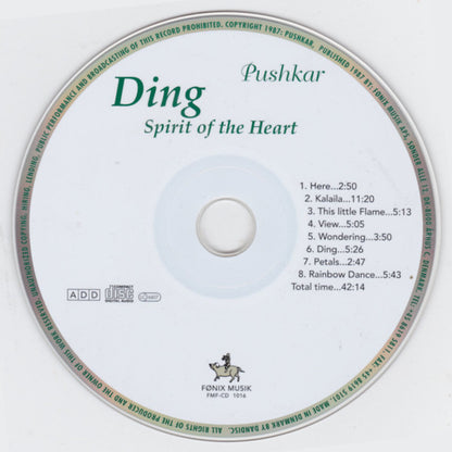 Pushkar : Ding  Spirit Of The Heart (CD, Album, RE)