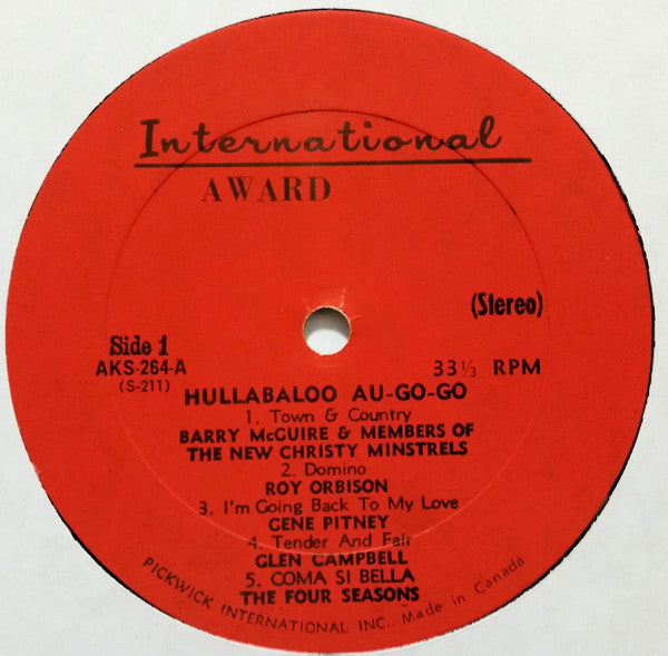 Various : Hullabaloo Au-Go-Go (LP, Comp, RE)