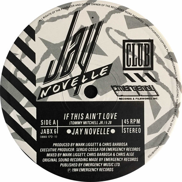 Jay Novelle : If This Ain't Love (12")