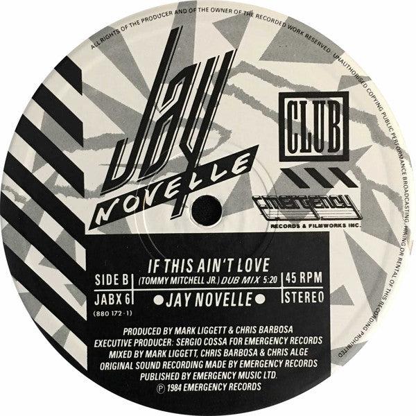 Jay Novelle : If This Ain't Love (12")