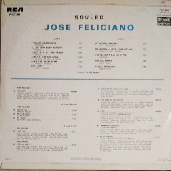 José Feliciano : Souled (LP, Album)