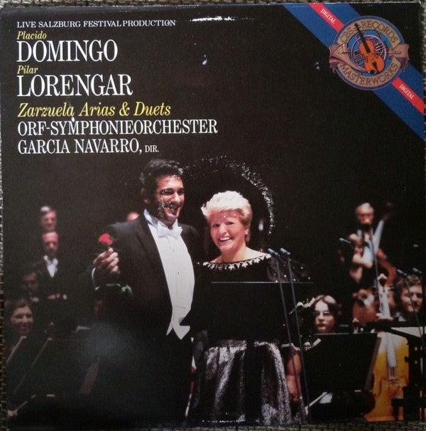 Placido Domingo, Pilar Lorengar, ORF Symphonieorchester, Garcia Navarro : Zarzuela Arias & Duets (LP, Album)