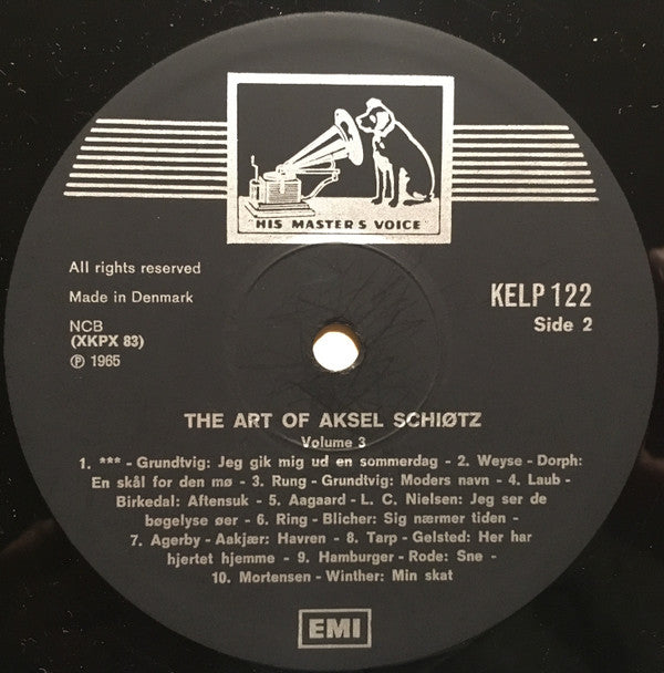 Aksel Schiøtz : Aksel Schiøtz - Vol. 3 Danske Sange (LP, Comp, RE)