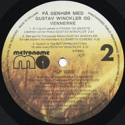 Gustav Winckler & Vennerne : På Genhør Med Gustav Winckler & Vennerne (LP, Comp)