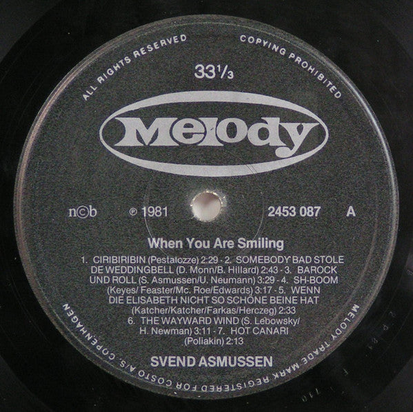 Svend Asmussen : When You Are Smiling (LP, Comp)