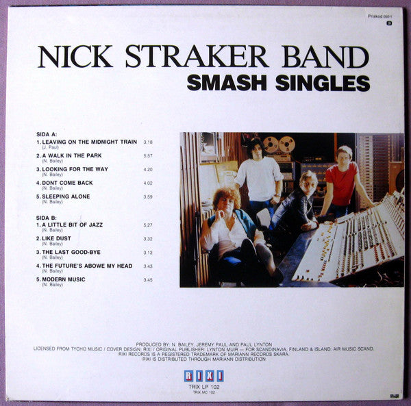 Nick Straker Band : Smash Singles (LP, Comp)